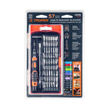 Desarmador de precisión con 57 puntas intercambiables, Truper 102396