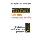Flexómetro Cinta Negra, 5.5 m, cinta 27 mm 11745
