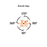 Aspersor plástico una vía, estaca de 11' 10336