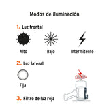Lámpara de LED 2000 lm recargable alta potencia, Truper 102418