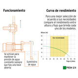 Bomba presurizadora multietapas 3/4 HP, Truper 102385