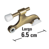 Tope de puerta para perno de bisagra, latón antiguo Hermex 49614