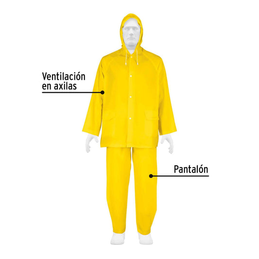 Conjunto impermeable ligero de PVC, talla XG, Pretul 27096