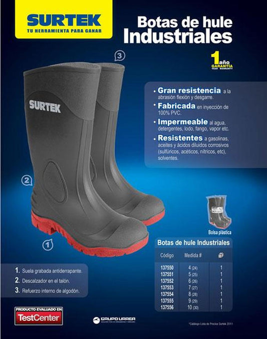 Botas industrial # 6 Surtek 137552