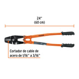 Suajadora 24' para casquillos con cortador de cable, Truper 102487