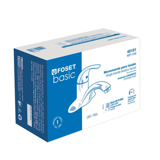 Monomando 4' de ABS para lavabo, Basic Foset 48191