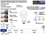 Lámpara de LED bulbo con 3 niveles de temperatura Volteck 49036