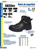 Botas de seguridad negras casquillo acero 24 Surtek 137510