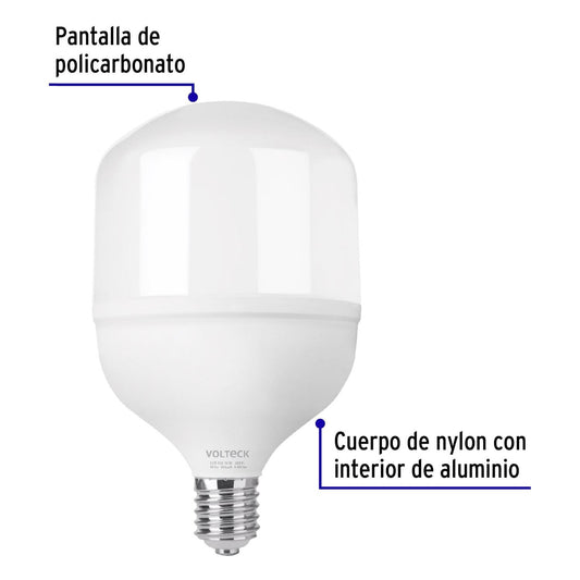 Lámpara de alta potencia 60 W E39, luz de día, Volteck 48078