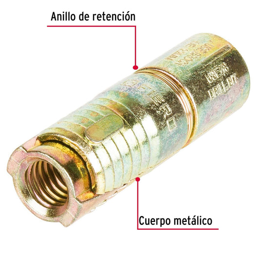 Caja con 25 taquetes expansivos de 1/2' sin tornillo, Fiero 47368