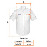 Camisa blanca para caballero, manga corta talla XXG, Truper 60381