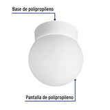 Pantalla decorativa esférica, sin lámpara, Volteck 40236