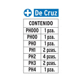 Juego de 12 puntas de cruz largo 2', Expert 101674