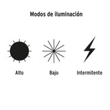 Linterna de minero, 80 lúmenes, 1 LED, recargable, Truper 102129