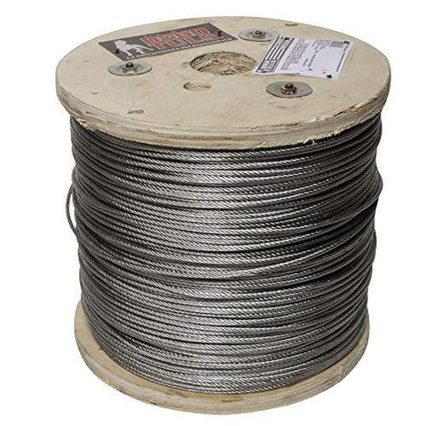 Cable de Acero Alma de Acero 6×19 hilos de 1/8″ 3.2mm - Clavos Nacionales CN