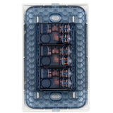 Placa 3 Interruptor 1/3, línea Americana, color plata, Surtek P423P
