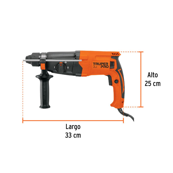 Rotomartillo SDS Plus 3 Joules, 800W, Truper 103066