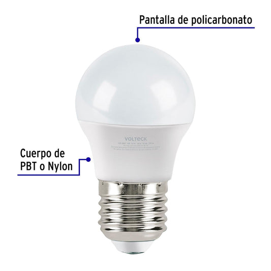 Lámpara de LED, A19, 10 W, luz calida, Volteck Basic 28064