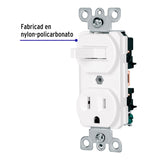 Interruptor de palanca con contacto, Standard, blanco, Volteck 47728