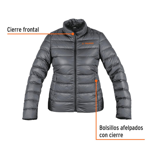 Chamarra de plumas para dama, talla M, Truper 66005