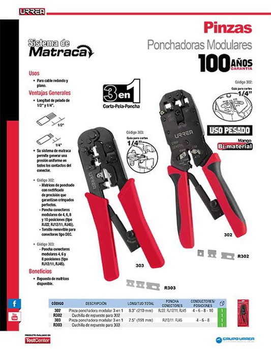 Repuesto para pinza 303 Urrea R303