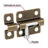 Pasador de barril de acero latón antiguo 2', Hermex 45728