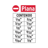 Juego de 12 puntas planas std largo 2', Expert 101676