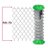 Rollo 20m x 1.25 m malla ciclónica calibre 11 abertura 63 mm, Fiero 42938