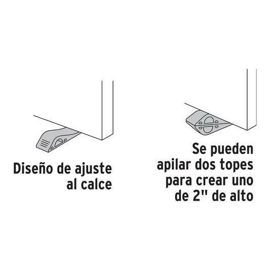 Tope de hule para puerta de 12 cm Hermex 40165