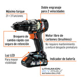 Rotomartillo y destornillador inalámbrico 20 V, Truper MAX 102235