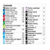 Juego de 130 herramientas 1/4' para mecánico, Pretul 26091