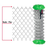 Rollo 20m x 1.25 m malla ciclónica calibre 11 abertura 55 mm, Fiero 42933