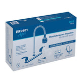 Mezcladora inox 8' p/fregadero, flexible, palanca, Foset 49820