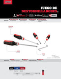 Juego de destornilladores trimaterial 5pz URREA JDT5