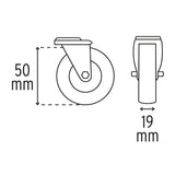 Cama de plástico 36' para mecánico Truper 100903