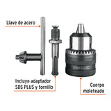 Broquero con llave, 1/2' con adaptador SDS Plus, Truper 102475