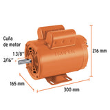 Motor eléctrico monofásico de 2 HP, alta velocidad, Truper 102313