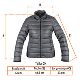 Chamarra de plumas para dama, talla CH, Truper 66004