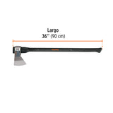 Hacha media labor, 3 lbs, mango encino 14968