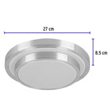 Luminario LED 18 W plafón decorativo metálico luz día, Volteck 29007