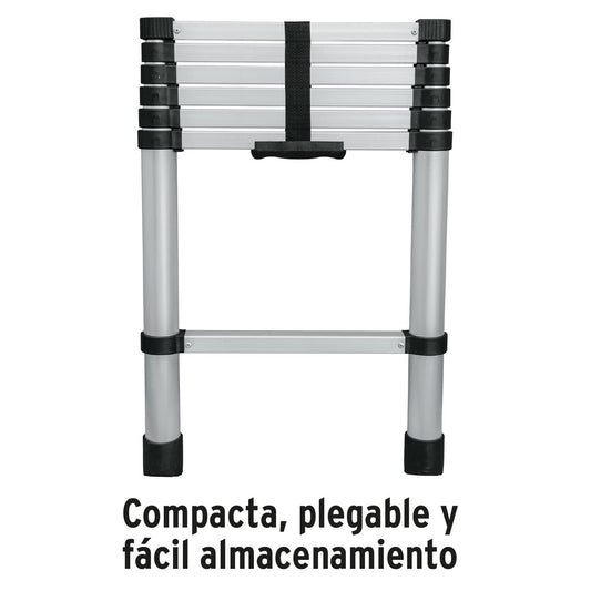 Escalera telescópica, 7 peldaños, tipo II, capacidad 175kg Truper 101903