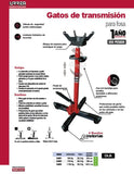 Gato hidráulico de fosa para transmisión con capacidad para 300 kg Urrea 24881