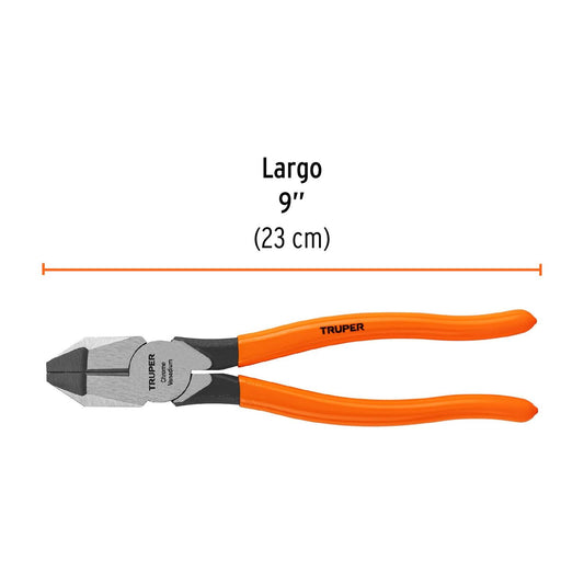 Pinza profesional para electricista 9', mango de vinil 17305