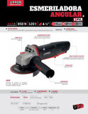 Esmeriladora angular elec 4-1/2", 850 W, 120 V - 60 Hz Urrea. EA904B