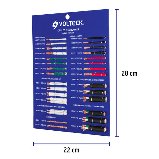 Exhibidor de cables y cordones, Volteck 55886