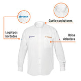 Camisa blanca para caballero, manga larga talla CH, Truper 60360