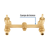 Mezcladora de bronce de empotrar, compresión, Foset 46907