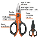 Tijera 6" para electricista, Truper 102864