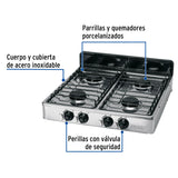 Parrilla de gas de sobreponer 4 quemadores, Foset 48235