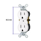 Contacto dúplex, 2 polos 3 hilos, Standard, blanco, Volteck 49710